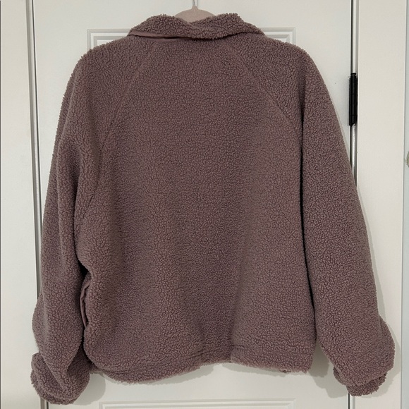 NWOT Cable & Gauge Studio Mauve Teddy Snap Pullover - Picture 6 of 6
